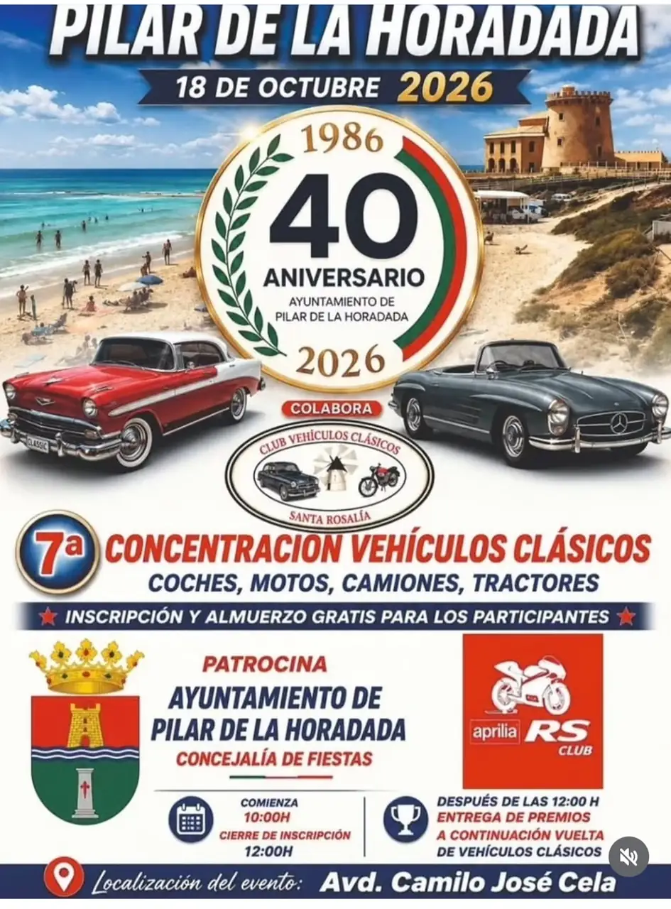 7ª Concentración de Vehículos Clásicos de Pilar de la Horadada