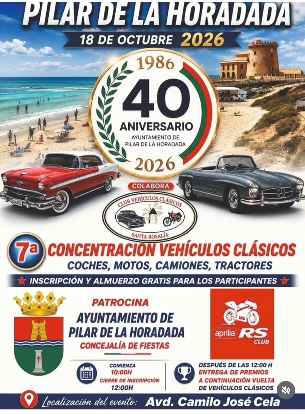 7ª Concentración de Vehículos Clásicos de Pilar de la Horadada